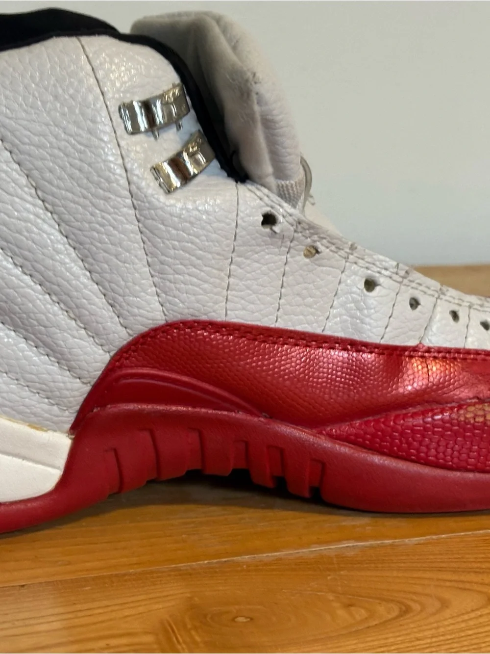 Air Jordan 12 Retro 'Cherry' (2009) high-top basketball sneakers, size 12